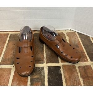 SAS Roamer Women's Size‎ 10 Brown Leather Mary Jane Tri-Pad Shoes USA Made